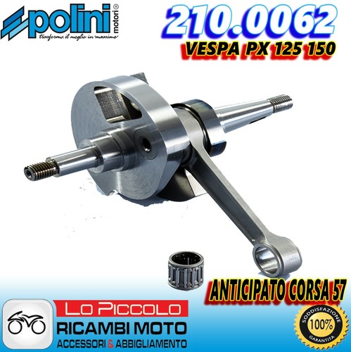 Racing crankshaft polini - c.57,