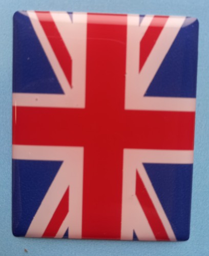 Union jack gel badge - badge, insert